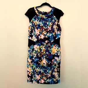 NWT Worrhington black floral sheath dress